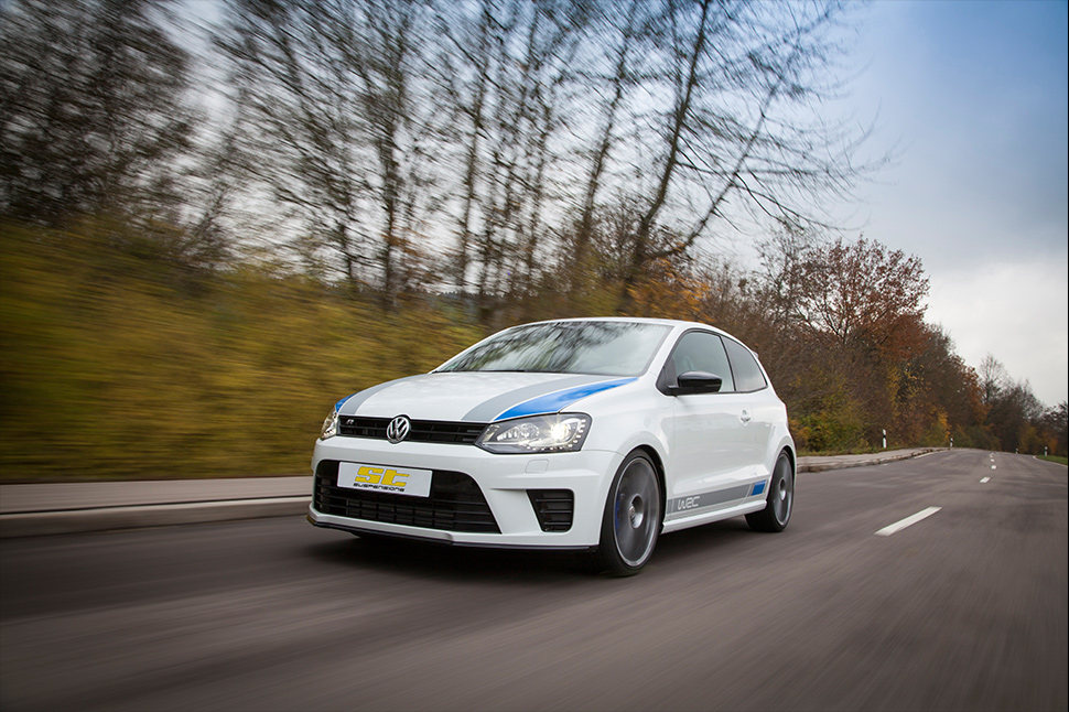 Die für den Polo erhältlichen ST Gewindefahrwerke verfügen über eine bei zahlreichen Fahrversuchen und Langzeittests ermittelte Fahrwerkabstimmung.